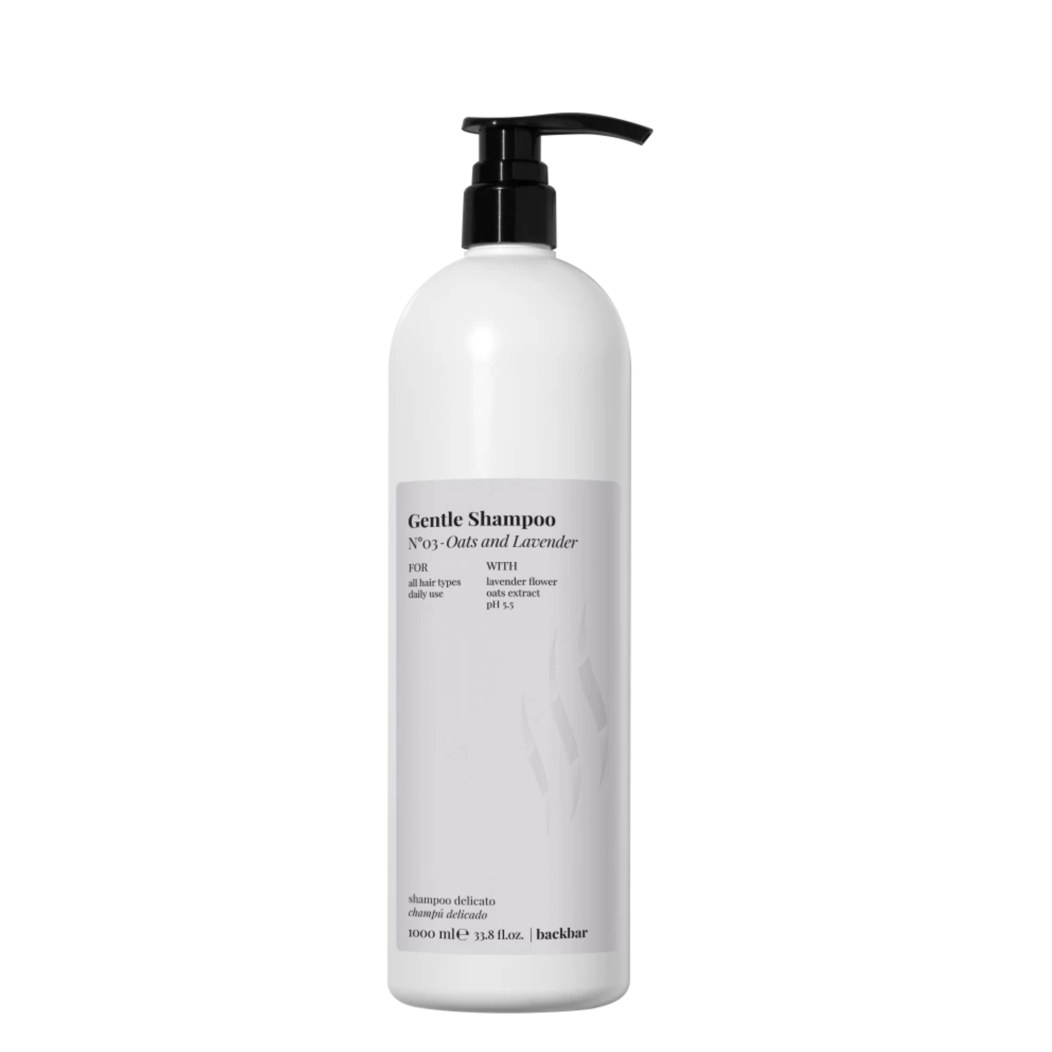Farmavita Back Bar Gentle Shampoo n.02 Oats and Lavander 1000 ml