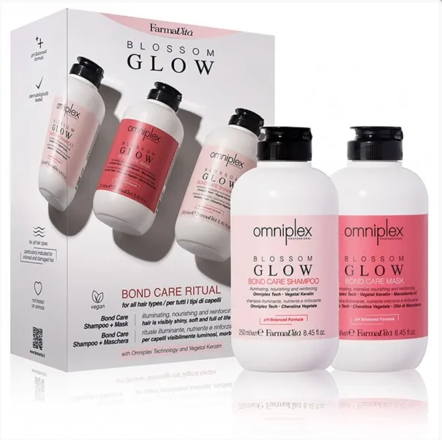 Farmavita Omniplex Blossom Glow Kit Maschera e Shampoo 250 ml