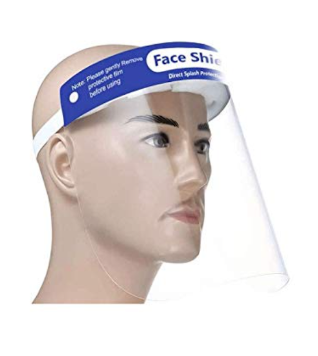 Labor Pro Visiera di Protezione In Plexiglass con Corona in Plastica