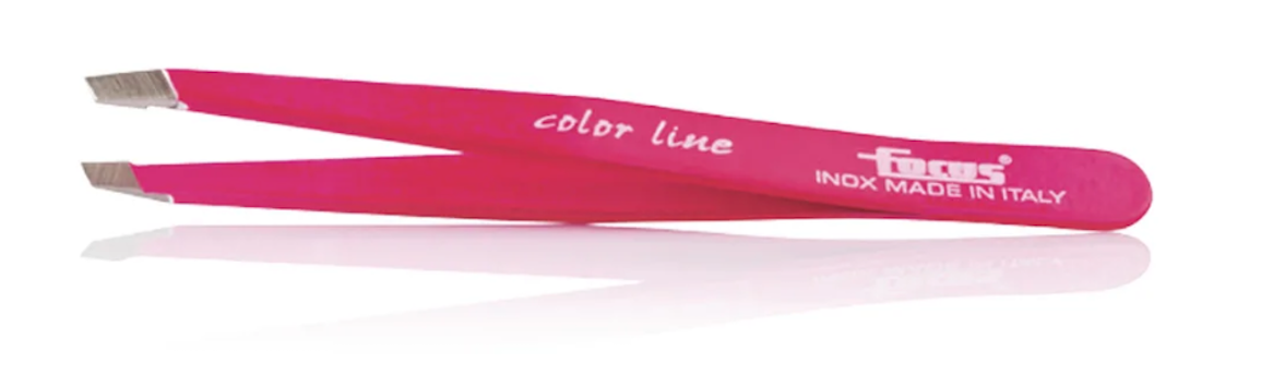 Cumbo Pinzetta Ciglia Focus Soft Touch Fucsia Neon
