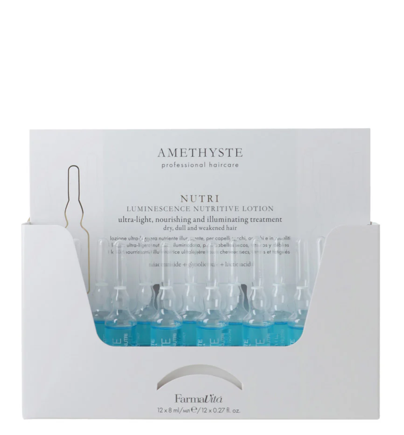 Farmavita New Amethyste Nutri Luminescence Nutritive Lotion 12x8ML