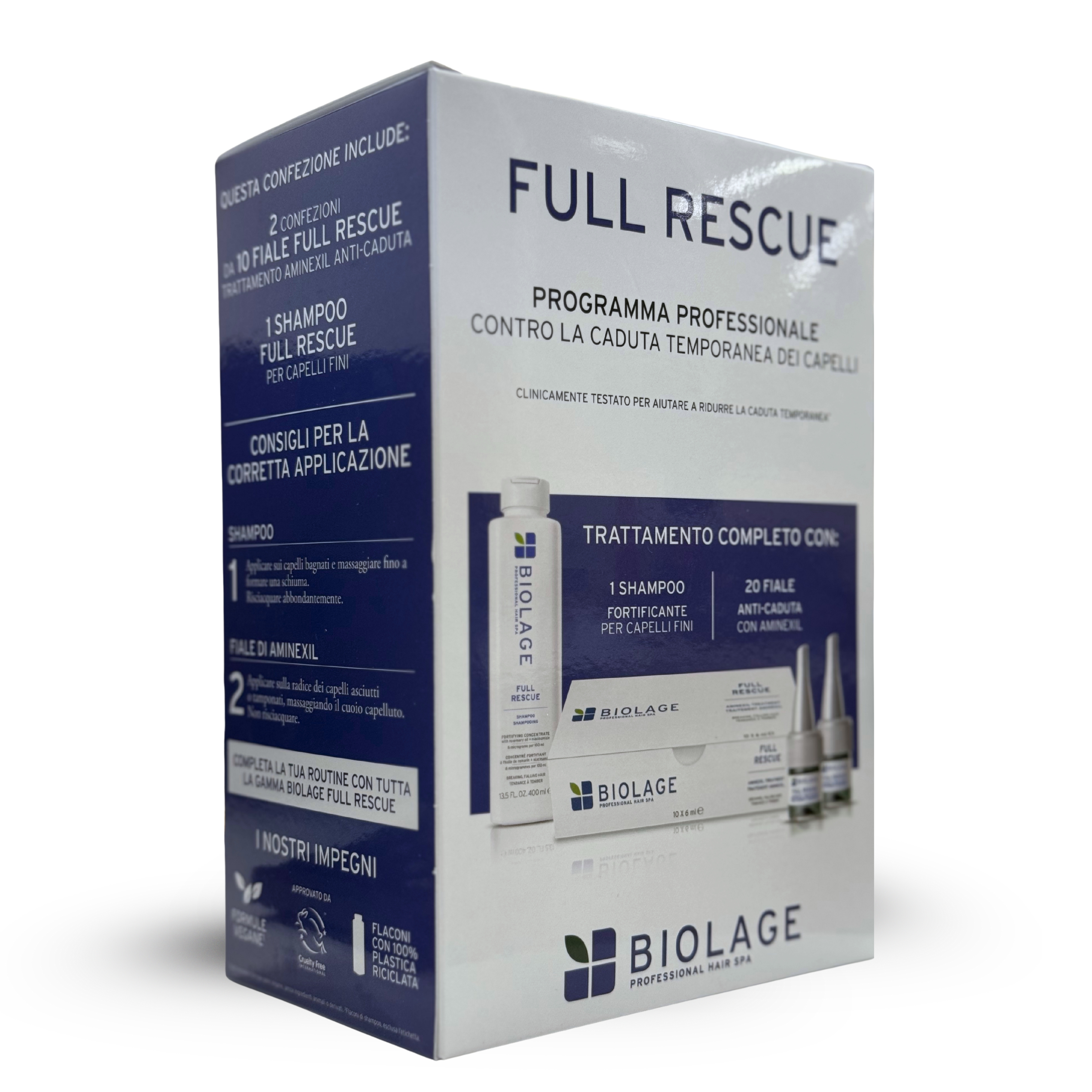 Matrix Biolage Prof. Hair Spa Full Rescue KIT - 1PZ SHAMPOO + 2CF. FIALE